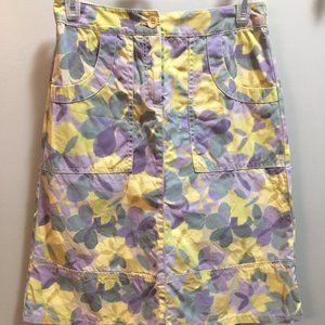 Multi-colored J. Jill pencil skirt size 2P